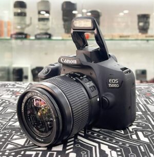 Canon EOS 1500D 24.1MP entry-level DSLR camera with 18-55mm lens – excellent condition