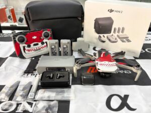 DJI Mini 2 Fly More Combo with 3 batteries, charging hub, and carry bag – excellent condition
